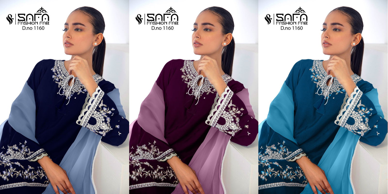 Safa Fashion 1160 Pakistani Readymade Suits Catalog